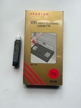 Spartan VHS Video Cleaning Cassette HC-8V - Gold